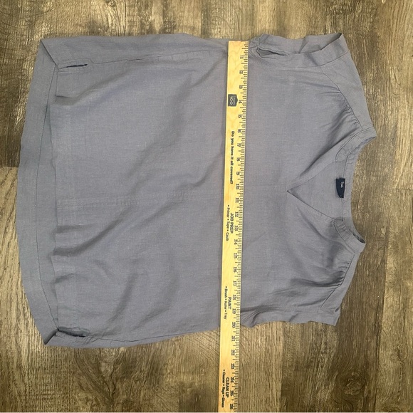 Splendid‎ Light Blue Linen Blend Blouse - Picture 5 of 9